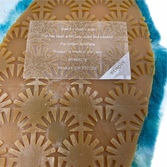 UGG Australia Oh Yeah Marble Slide Sandal Green Size 6 - Picture 11 of 13